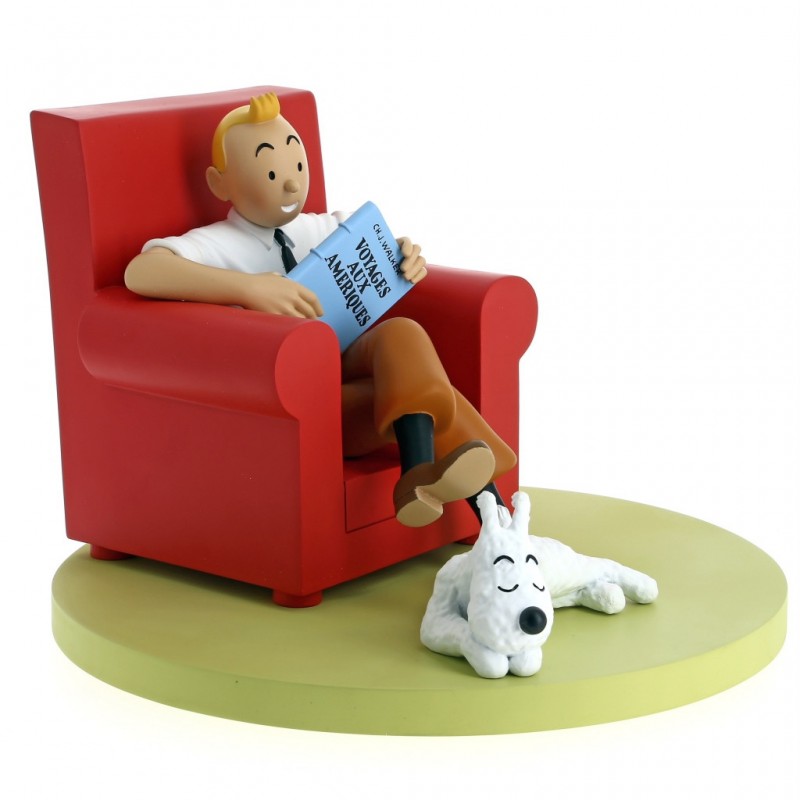 Figura Tintin Sofa Rojo