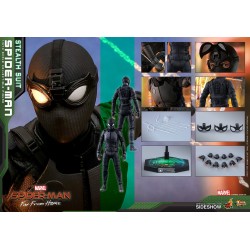 Hot Toys Spiderman Stealth Suit Far From Home Lejos de Casa Figura Comprar