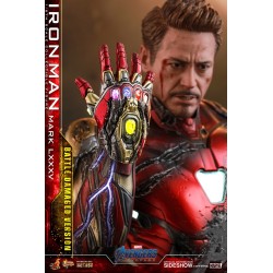Figura Iron Man Mark LXXXV Battle Damage Avengers Endgame Hot Toys
