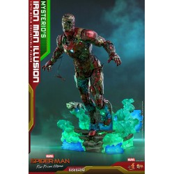 Figura Iron Man Ilusión Mysterio Spiderman Lejos de Casa Hot Toys