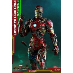 Figura Iron Man Ilusión Mysterio Spiderman Lejos de Casa Hot Toys