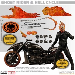 Figura Ghost Rider Motorista Fantasma Marvel Comics Mezco The One 12: Collective