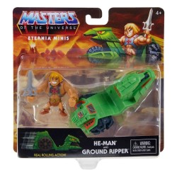 He-Man y Ground Ripper Figuras Masters del Universo Eternia Minis Mattel