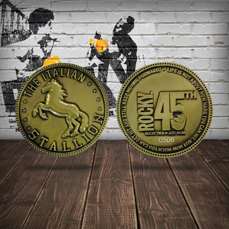 Moneda Conmemorativa Rocky 45 Aniversario
