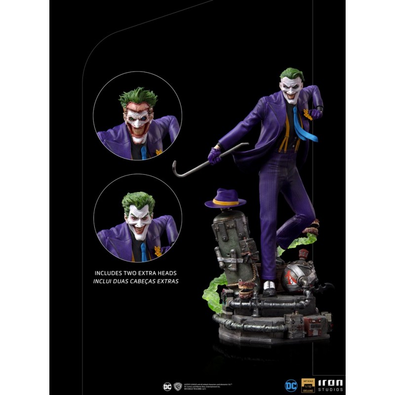 Estatua Joker Deluxe Version Escala 1:10 Iron Studios