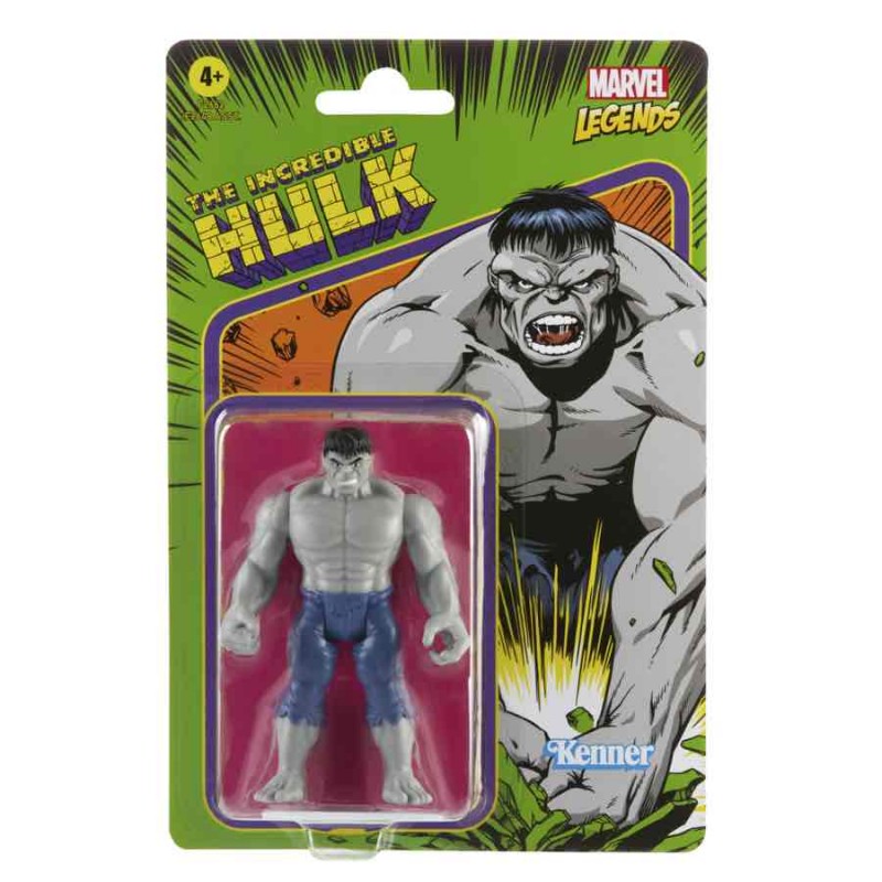 Figura Hulk Gris Marvel Legends Retro