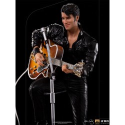 Estatua Elvis Presley 1968 Comeback Deluxe Art Escala 1:10 Iron Studios