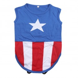 Camiseta Para Perro Capitán América Talla M