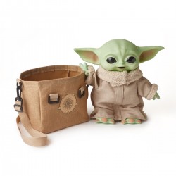 Peluche Baby Yoda Grogu Premium Plush Bundle Bandolera Mattel