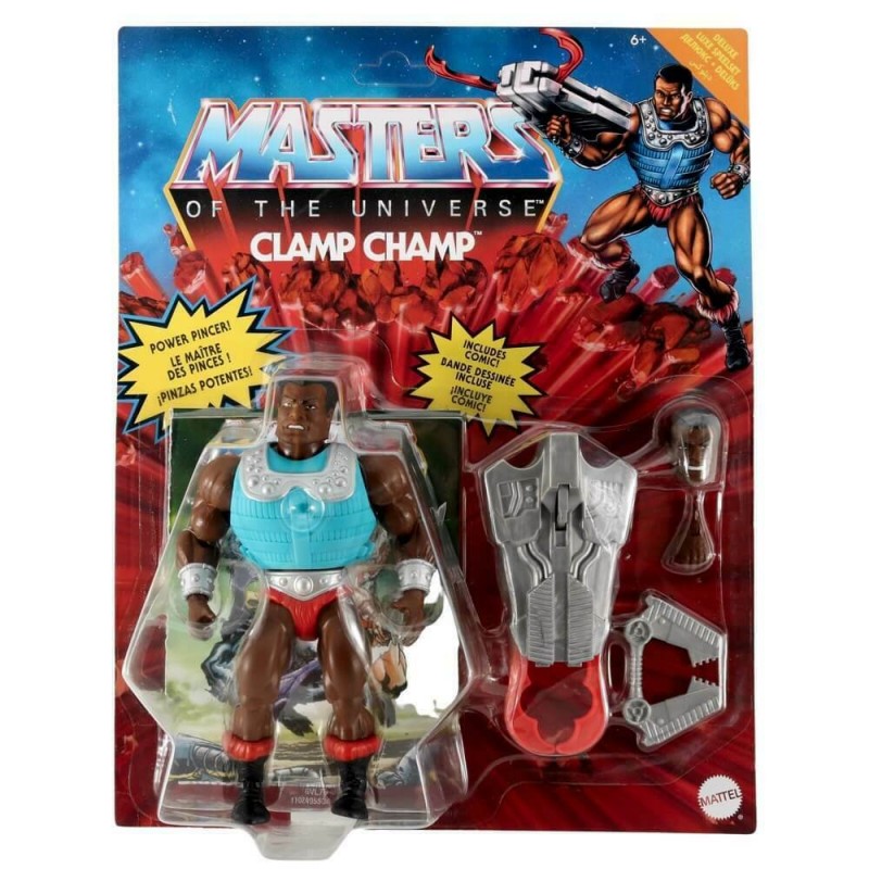 Figura Clamp Champ Masters del Universo Origins Deluxe Mattel