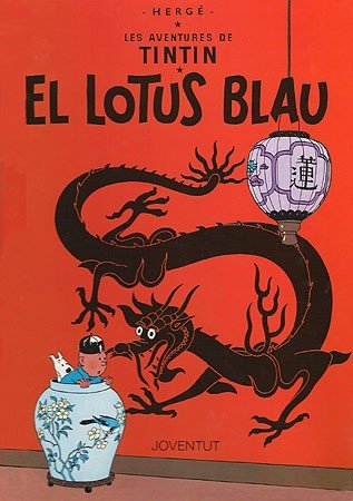 tintin el lotus blau comic catala