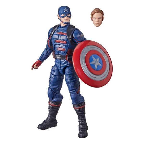 Figura Capitán América John F. Walker Falcon y El Soldado De Invierno Marvel Legends