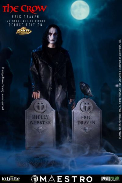 figura the crow deluxe gold eric draven kaustic plastik