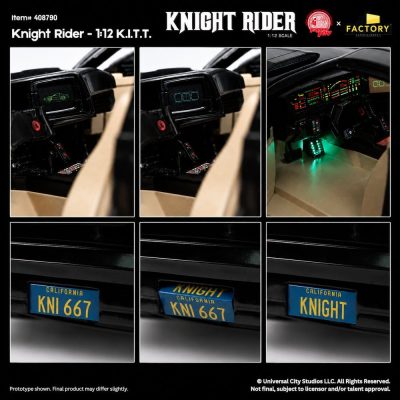Knight Rider Action Figure 1/12 K.I.T.T. with Michael Knight
