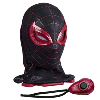 SPIDER-MAN MILES MORALES MASCARA ELECTRONICA REPLICA 1:1 SPIDER-MAN 2 MARVEL LEGENDS