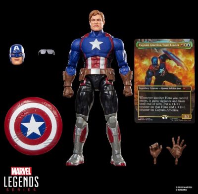 CAPTAIN AMERICA (AVENGERS TWILIGHT) FIGURA 15 CM MARVEL LEGENDS SERIES MAGIC THE GATHERING